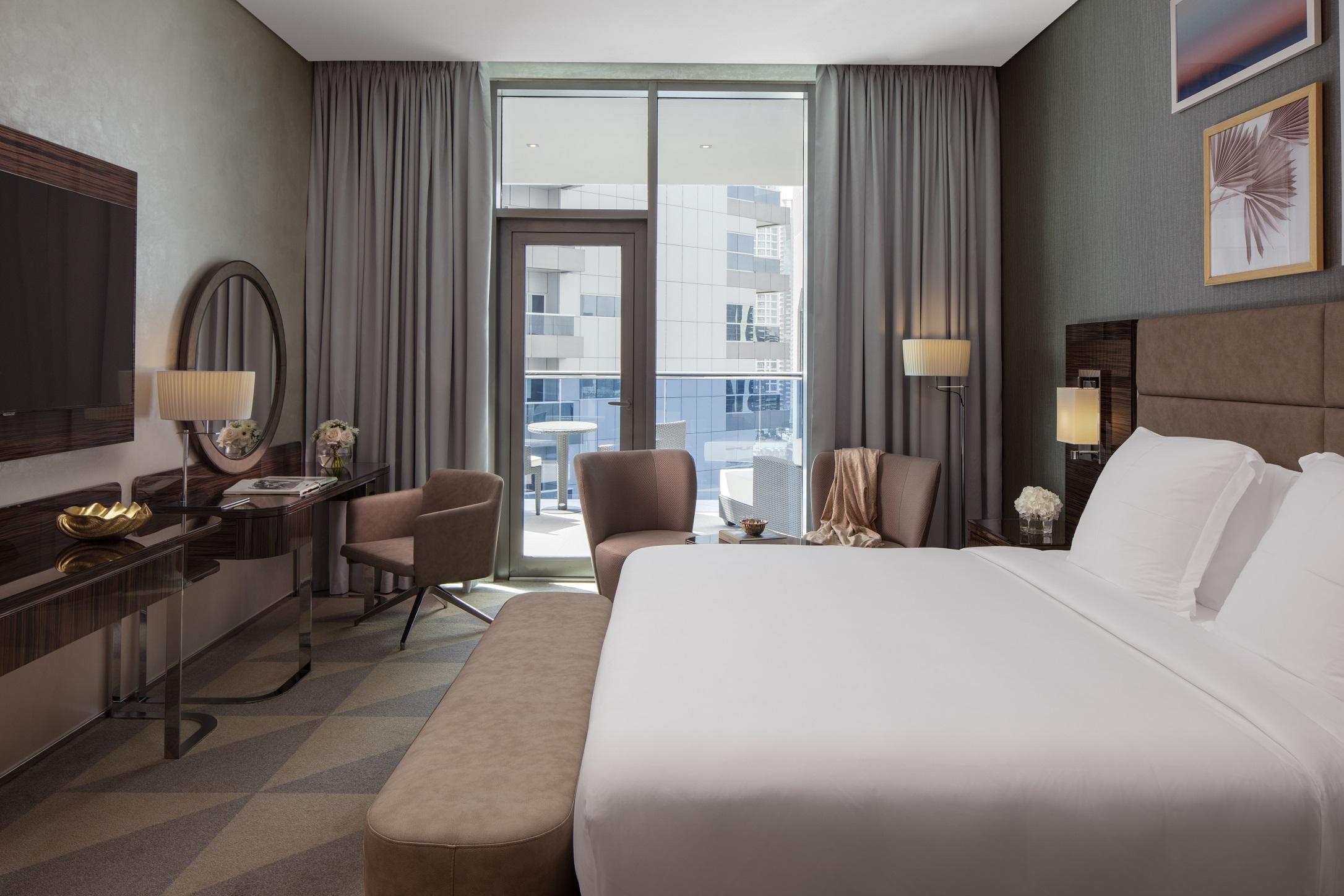 Hyde Hotel Dubai Exterior photo A guest room at the hotel